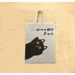 1 Cute Cartoon Zipper Document Bag Student Oxford Cloth Storage Bag