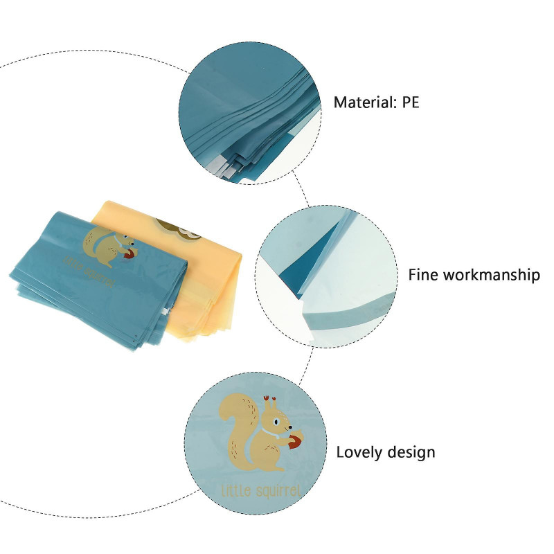 30pcs Self-adhesive Garbage Bag Practical Plastic Litter Bag Car Litter Pouch