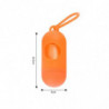 2pcs Dog Poo Bags Distributeur Pet Feces Bag Holder (Noir, Orange) 2pcs Dog Poo Bags Distributeur Pet Feces Bag Holder (Noir, Orange)