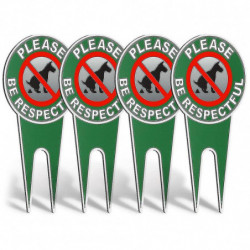 4 Pieces No Poop Dog Signs Please Be Respectful No Pooping Dog Lawn Signs No Dog Poop Yard Signs
