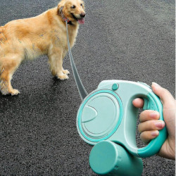 Retractable Portable Dog Leash With Light Automatic Dog Puppy A