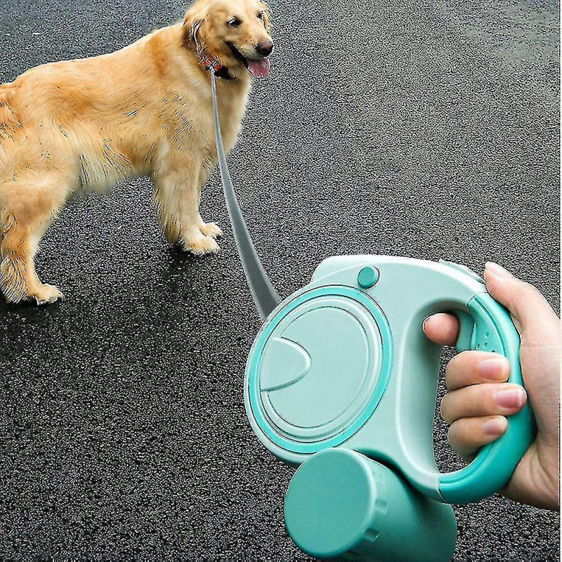 Retractable Portable Dog Leash With Light Automatic Dog Puppy A