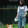 Retractable Portable Dog Leash With Light Automatic Dog Puppy A