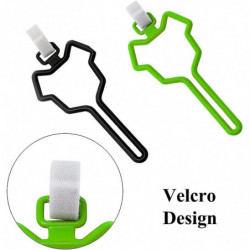 3 Pcs Dog Poop Bag Holder Adjustable Dispen for Leash, Hands Free Waste Bag Carrier Poop Bag