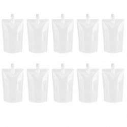50 Pcs Dispenser Container Juices Drink Bags Cruise Pouch Plastic Pouches Drink Bags Portable Beverage Flask