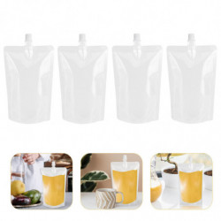 50 Pcs Dispenser Container Juices Drink Bags Cruise Pouch Plastic Pouches Drink Bags Portable Beverage Flask