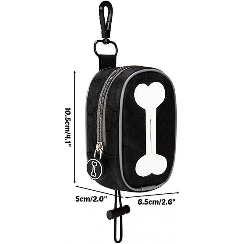 Dog Poop Bag Holder, Dog Waste Bag Dispenser w/Zipper for Dog Walking Running(No Poo Bags) Dog Poop Bag Holder, Dog Waste Bag Dispenser w/Zipper for Dog Walking Running(No Poo Bags)