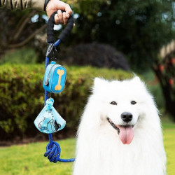 Dog Poop Bag Holder, Dog Waste Bag Dispenser w/Zipper for Dog Walking Running(No Poo Bags)