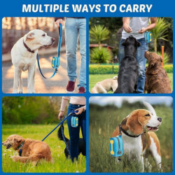 Dog Poop Bag Holder, Dog Waste Bag Dispenser w/Zipper for Dog Walking Running(No Poo Bags)