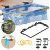 Metal Cabinet Trash Bag Holder With Bows Clamp Multi-purpose High Load Carrying Waste Bag For Gardens Metal Cabinet Trash Bag Holder With Bows Clamp Multi-purpose High Load Carrying Waste Bag For Gardens