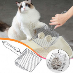 Pelle à litière pour chat en métal en acier inoxydable avec des trous fins pour un retrait facile et facile de la [...]