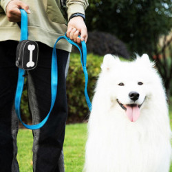 Bone Pattern Leash Poop Bag Holder, Reusable Leash Attachment Dispenser With Clip-on Pet Supplies For Travel, [...]