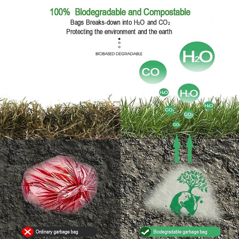 1-10Roll Corn Starch PLA Biodegradable Pet Garbage Bag Compostable Vest Style Cat Dog Poop Trash Bags Outdoor Pets [...]