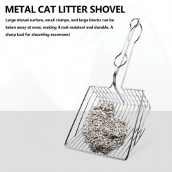Pelle à litière pour chat en métal en acier inoxydable avec des trous fins pour un retrait facile et facile de la [...]