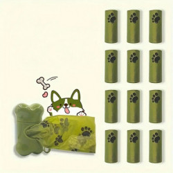 Sacs à crottes de chien Sacs à crottes respectueux de l’environnement Sacs à déchets de chien étanches pour [...]