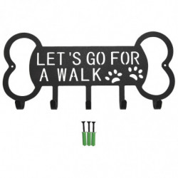 Metal Pet Dog Leash Hanger Hook Dog Leash Wall Rack Holder With Free Nail Hang On Leather Nylon Lea