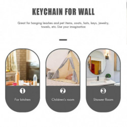 Metal Pet Dog Leash Hanger Hook Dog Leash Wall Rack Holder With Free Nail Hang On Leather Nylon Lea