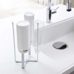 Porte-sac en plastique domestique Tour Cuisine Support Bouteille, tasse et porte-sac en verre de vin-wh