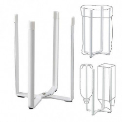 Porte-sac en plastique domestique Tour Cuisine Support Bouteille, tasse et porte-sac en verre de vin-wh