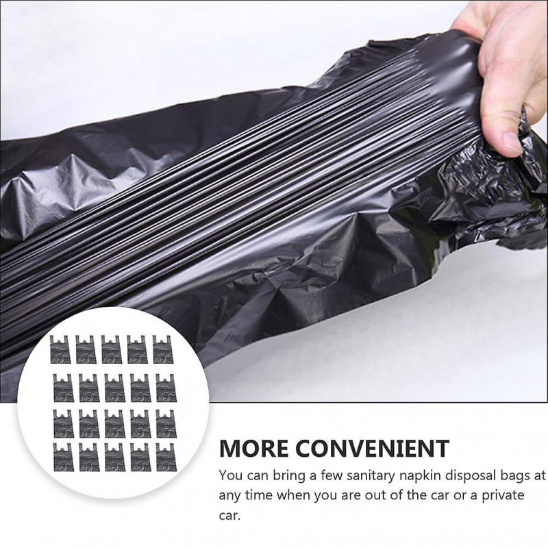 200pcs Mini Personal Disposal Bags Pet Litter Bag Vest Type Rubbish Bags