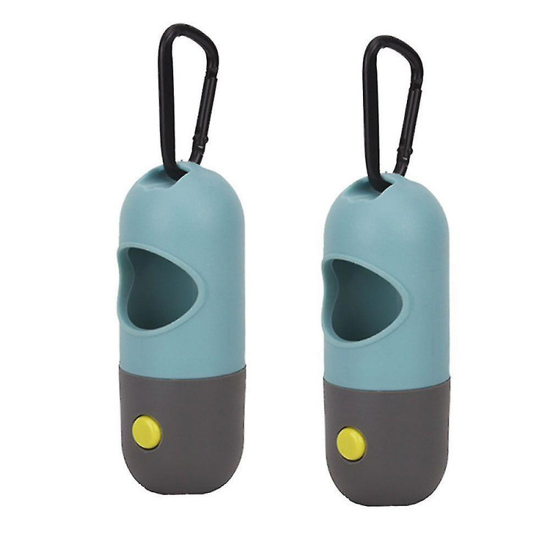 Distributeur de sacs à crottes de chien avec lampe de poche à led Chien pour caca avec distributeur et