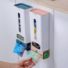 Wall Mounted Garbage Bag Storage Box Storage Box Plastic Bag Dispenser Storage Box Dark Blue