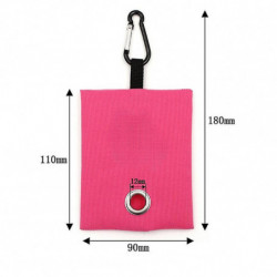 Born Pretty Pet Waste Bag Dispenser Portable Dog Poop Bag Holder With Metal Buckle Clips