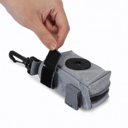 2 Pack Pet Garbage Bag Portable Dog Grooming Bag Simple Silver Plastic Buckle Pet Toilet B