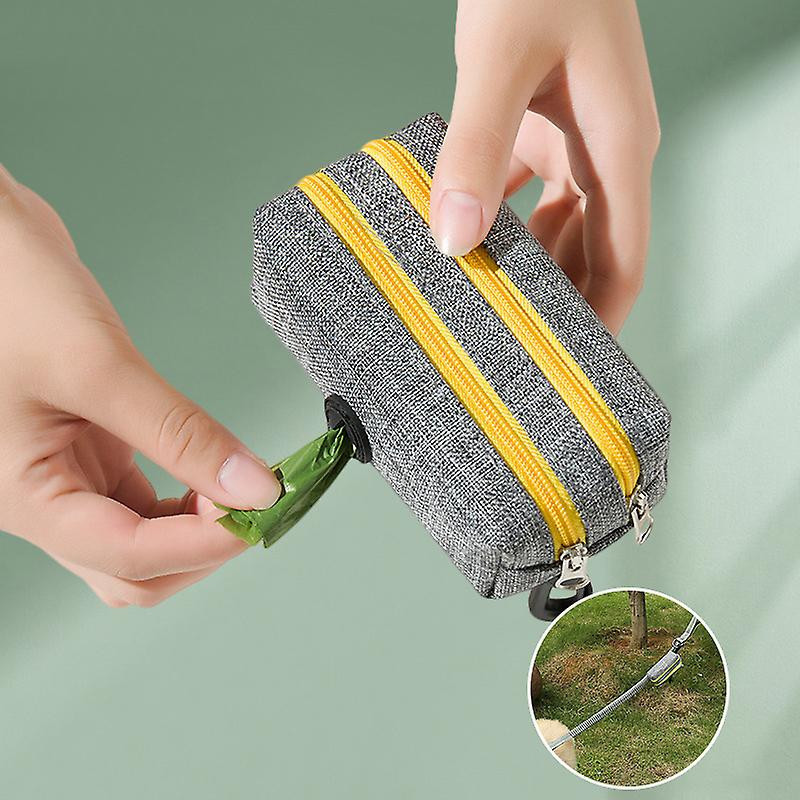 Pet Trash Bag, Dog Trash Bag Storage Bag (Yellow Double Zipper) Pet Trash Bag, Dog Trash Bag Storage Bag (Yellow Double Zipper)