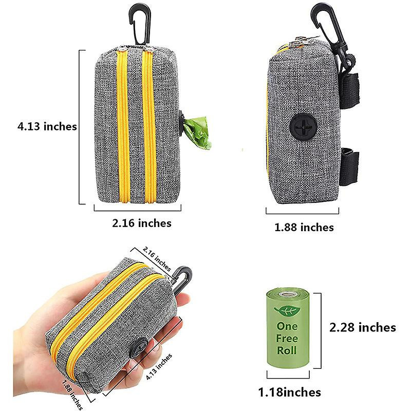 Pet Trash Bag, Dog Trash Bag Storage Bag (Yellow Double Zipper) Pet Trash Bag, Dog Trash Bag Storage Bag (Yellow Double Zipper)