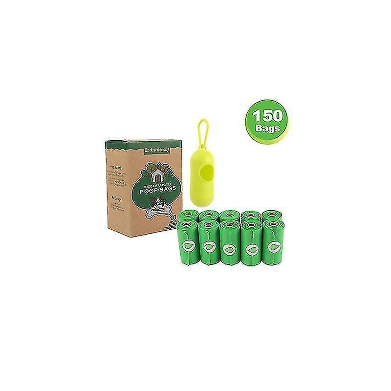 Yyh-10pcs Sac à ordures biodégradable pour animaux de compagnie Protection de l’environnement Sac à crottes [...]