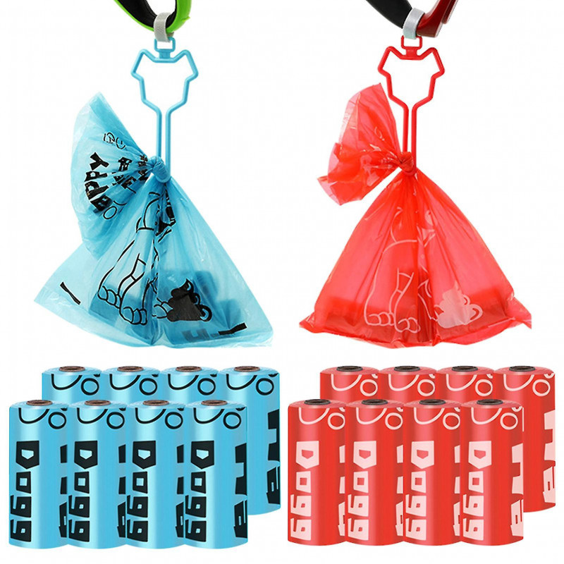 1 Set Pooping Bag High Toughness Waterproof Leak Proof Strong Load Bearing Degradable Large Capacity Dog Poop Bag [...]