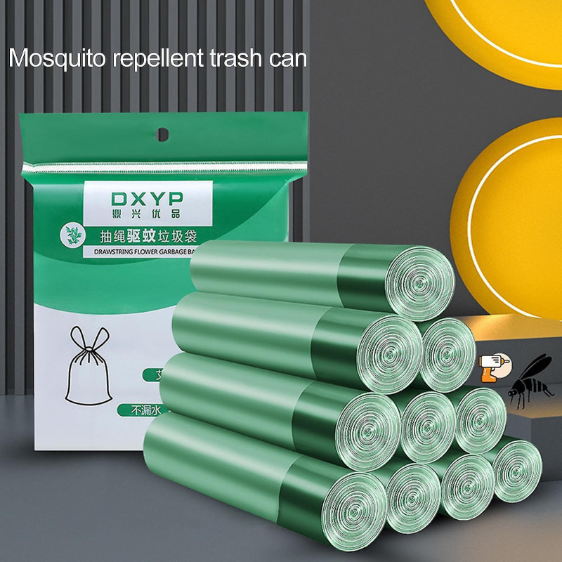 5 Roll Trash Bag Waterproof Thicken Leak-proof Garbage Storage Household Disposable Trash Pouch For Kitchen