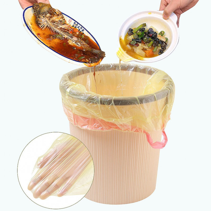 5 Roll Trash Bag Waterproof Thicken Leak-proof Garbage Storage Household Disposable Trash Pouch For Kitchen
