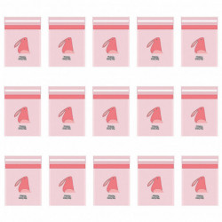 15pcs Garbage Bag Self-adhesive Waterproof Leakproof No Residue Cute Chick Pattern Disposable Car Trash Pouch Daily Use