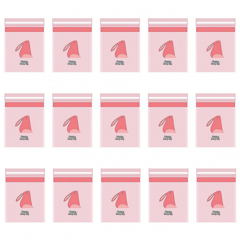 15pcs Garbage Bag Self-adhesive Waterproof Leakproof No Residue Cute Chick Pattern Disposable Car Trash Pouch Daily Use