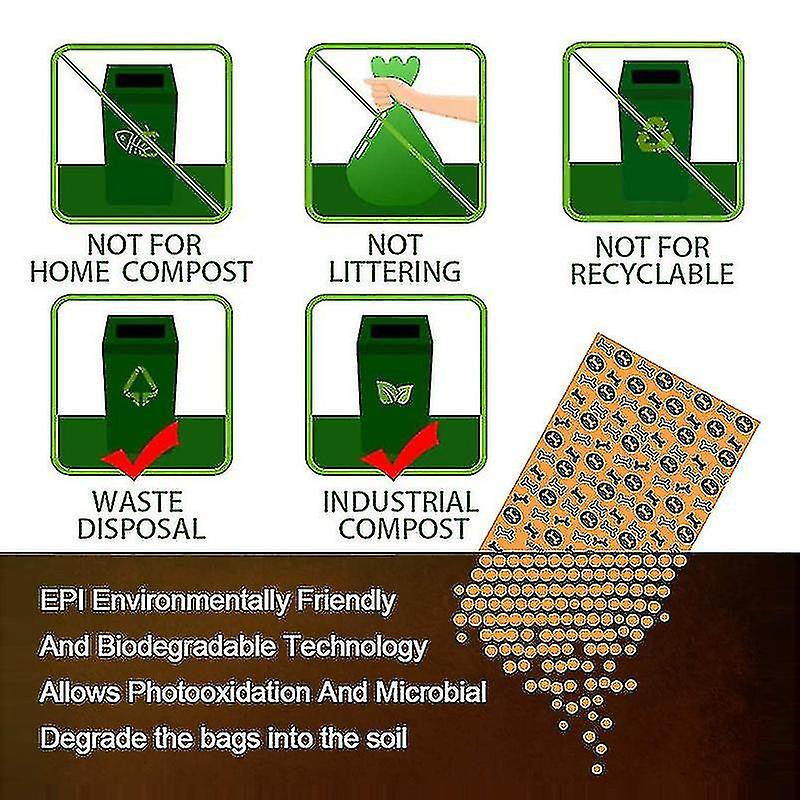 Zysd Dog Poop Bags - Orange(pack Of 270)