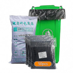 50pcs Increase Black Thick Disposable Environmental Protection Garden Privacy Plastic Garbage Bag