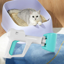 2-in-1 Portable Pet Poop Scooper Large Grasping Mouth Pet Waste Picker for Large Medium Small Dog