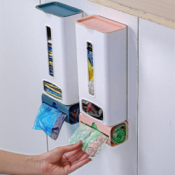 Garbage Bag Holder Kitchen Garbage Bag Dispenser Storage Box Wall Mount Bag Saver Bag Storage