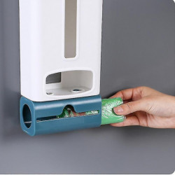 Garbage Bag Holder Kitchen Garbage Bag Dispenser Storage Box Wall Mount Bag Saver Bag Storage