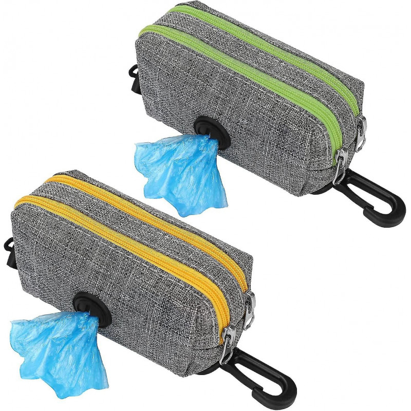 Dog Poo Bag Holder Pet Waste Bag Dispenser With 2 Zippers, Spring Fastener And Durable Hook Oxford Cloth Dog Trash [...]
