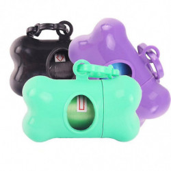 Pet Cat Dog Biodegradable Waste Poop Roll Bags Dispenser For Garbage C