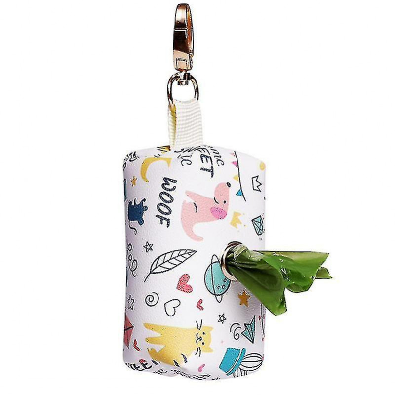 Dog Poop Bag Distributeur De Pochette Zippée, Se fixe facilement à plat à n’importe quel chien