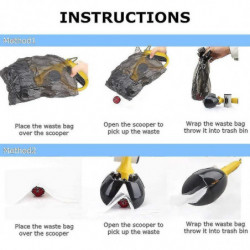 Zysd Dog Poop Shovel, Pooper Scooper Dog Poop Shovel With Foldable Poop