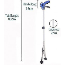 Zysd Telescopic Folding Grab Clamp, Aluminum Clamp For Garbage Pickup Large