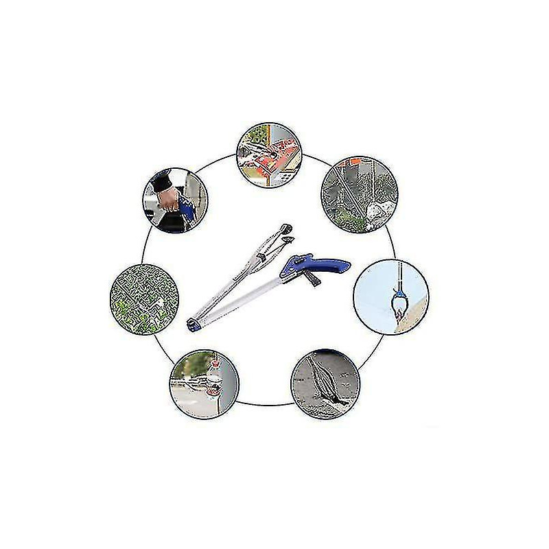 Zysd Telescopic Folding Grab Clamp, Aluminum Clamp For Garbage Pickup Large