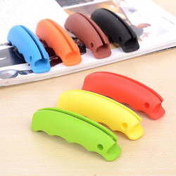 Sunrain Trong Silicone Poignée Porte 4 Pcs Plastique Sac Porte-Bagages