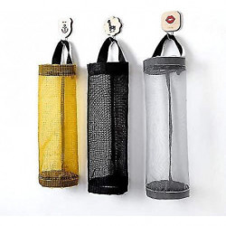 Kitchen Mesh Hanging Bag Rubbish Bags Dispenser Garbage Plastic Bag Storage