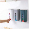 Garbage Bag Holder Trash Bag Dispenser Wall Mounted Self Adhesive Plastic B
